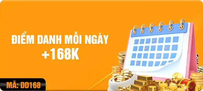 Khuyến mãi-Điểm danh nhận thưởng 168K mỗi ngày